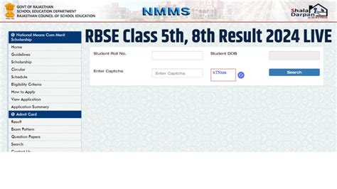 shaladarpan 5th result|RBSE 5th, 8th Result 2024 Live: Class 5th, 8th results out, direct .